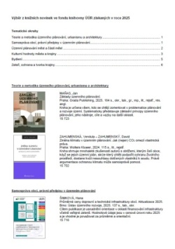 Nové knihy získané v roce 2025